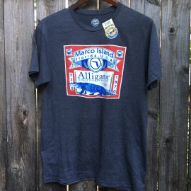 The Duck Company Mens Shirt L Large Marco Island Florida Alligator