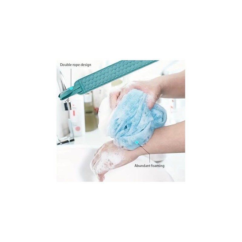 3pcs/Set Bath Body Shower Back Scrubber Brush Set for Shower