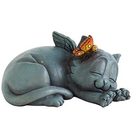 Rainbow Bridge Friends 2310 Cat Pet Memorial Pet Loss Figurine, Length 11.5cm