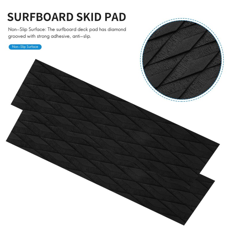 Tsudoku 4Pcs Surfboard Traction Pads EVA Surfing Skimboard Deck Traction