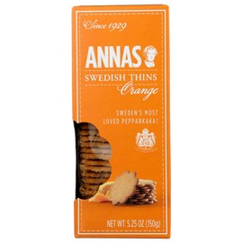 Anna's Orange Thins Swedish Cookies 5.25 Oz (Pack of 6)