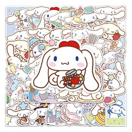 Yangsiw Cinnamoroll Stickers Vinyl Waterproof Stickers for Laptop,Bumper,Water Bottles,Computer,Phone,Hard hat,Car Stickers and Decals 50pcs