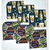 1 Ply Printed Flannel 12x12 Inches Little Wipes Set of