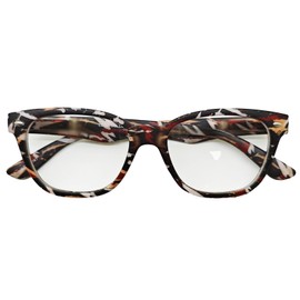 LANLANG Lesebrille 4,0 für Damen Herren, einschließlich 1,0–4,0 Dioptrien, klare Linse, PC-Rahmen, leicht, farbenfrohes Design, R-T006, 3,5 Dioptrien