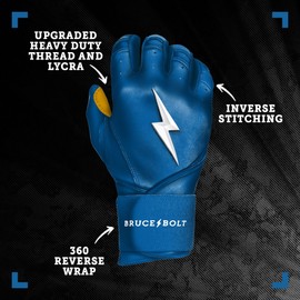 BRUCE BOLT Original Series Long Cuff Royal Batting Glove - Royal XXLarge