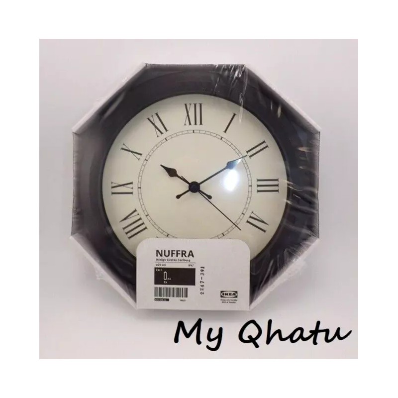 IKEA NUFFRA Wall Clock Low-voltage/bl