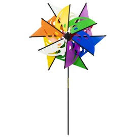 Pacific Quest Mardi Gras Wind Spinner with a Butterfly Windsail - Colorful Garden Décor