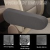 Sylvil 2 PCS Car Front Seat Armrest Covers, Elastic Fabric