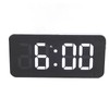 LED Digital Alarm Clock USB Charging Mirror Clock with 4