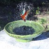 Solar Fountain Ceramic Bird Bath,Bird Bath for Ourside,Outdoor Fountain Bird