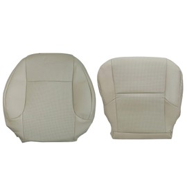 Priprilod Tan Perforated Leather Passenger Side Bottom Replacement Seat Cover & Top Lean Back Compatible with Lexus GX460 2010 2011 2012 2013 2014 2015 2016 2017