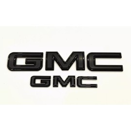 GM 2021-2024 GMC Yukon Yukon XL GM Front & Rear All Black Emblem Kit 84729912
