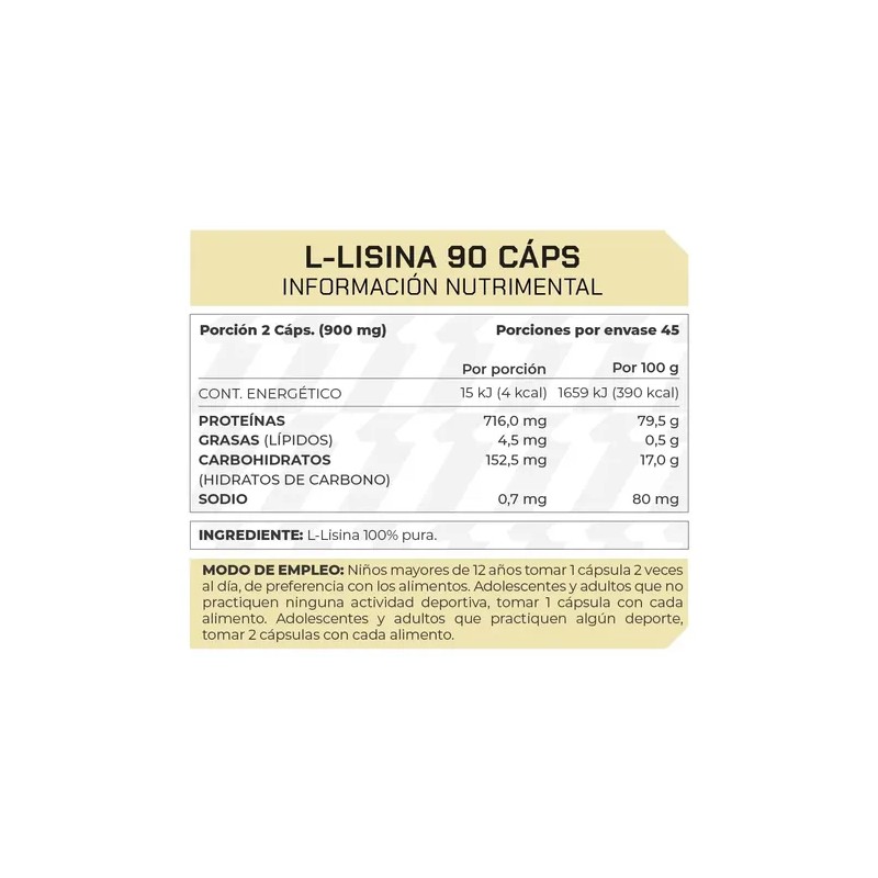 L-lisina (90 Caps) - Prowinner Sin Sabor