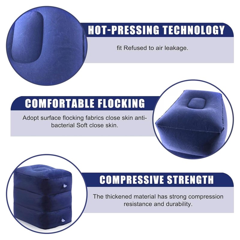 AXVRAV Inflatable Intervertebral Disc Cube with Pump, Relief Cushion for