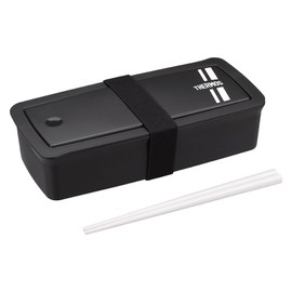 Thermos DJS-701 BKSL Lunch Box, Fresh Lunch Box with Chopsticks, 23.7 fl oz (700 ml), Black Silver
