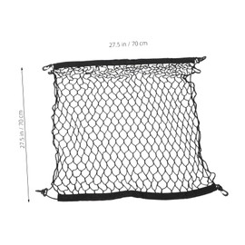 Gatuida Car Trunk Organizer Mesh Cargo Net Stretchable Breathable Storage for Various Vehicles Durable Design with Convenient Mesh Pockets for Organized Travel Storage