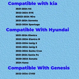 Cabin Air Filter With Activated Carbon For 2021-2024 Kia K5 EV6 Niro Sorento Sportage, Hyundai Elantra Elantra N Ioniq 5 Ioniq 6 Santa Cruz Santa Fe Sonata Kona, GV60 2020-2024 (CF12820)