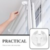 Unomor 12Pcs Clear Bead Chain Stops for Roller Shades and