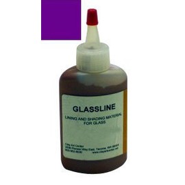 Purple GLASSLINE FUSING PAINT PEN 2 oz Bottle