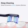 Marlincare Replacement Electric Toothbrush Heads, 4 Pack for One Year