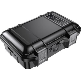PELI M50 Micro Case – High Quality Protection for Valuable Equipment and Compact Tools; Water-, Dust- and Shatter-Resistant; Volume 1 Litre; Colour: Black