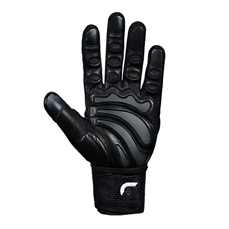 Elite Leather Gym Gloves with Built in 2" Wide Wrist