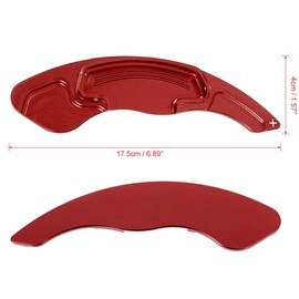 MACHSWON Car Pair Steering Wheel Shift Paddle Shifter Extension Aluminum Alloy Cover Red for Honda Civic 10th gen 2016-2021 for Honda Accord 10th gen 2018-2021 for Honda CR-V 5th gen 2017-2021