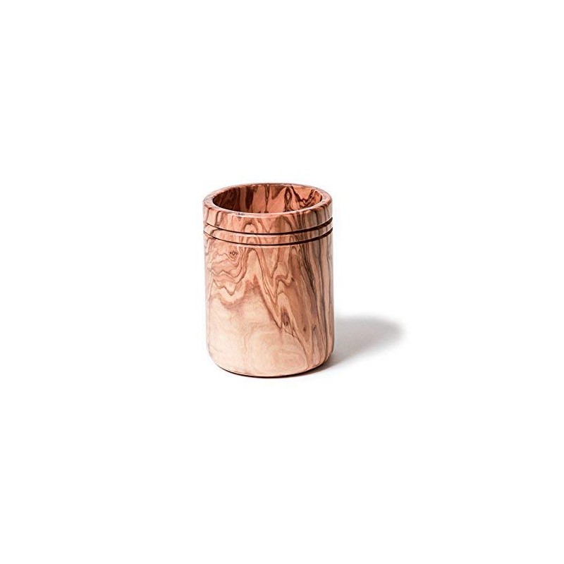 Berard Olive Wood Handcrafted Utensil Canister