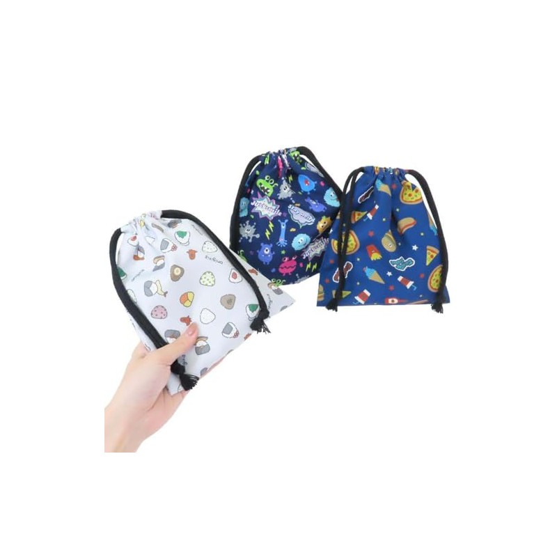 KoohaCreate Drawstring Bag Set S x 3 pieces Onigiri Food
