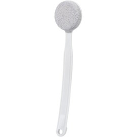 Beomin Pumis Stone for Feet with Handle 13 7 inches Hard Callus Remover Scrubber Dead Skin Soft and Smooth Pedi Tool Curved, 2 Curved Handle,White, 1, 1 Piece / 손잡이가 달린 발용 베오민 푸미스 스톤 13 7인치 딱딱한 굳은살 제거제 스크러버 각질 부드럽고 매끄러운 페디 도구 곡선, 2 Curved Handle,White, 1, 1개