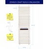 ZENXUS Vinyl Roll Holder, 25 Rolls, Craft Roll Storage and