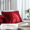 Satin Pillowcase 2 Pack - Queen Size (20"x30", Burgundy) -