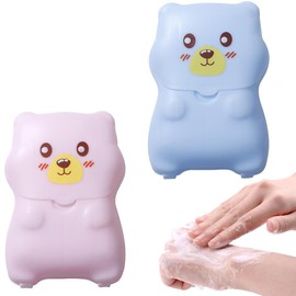 JEYORZY 2 Boxes / 100 Soap Sheets for On the Go, Outdoor Soap, Paper Soap, Mini Soap, Travel Soap Sheets Portable Soap Sheets, Soap Flakes, Disposable Soap for Travel, Travel Gadgets