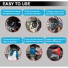 CAROTUPY 5Pcs Adjustable Oil Filter Pliers Set, Universal Oil Filter