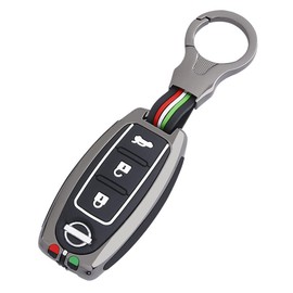 LETINGFAR Key Case for Nissan, Smart Key Case, Key Cover, Alloy, Specially Designed for Nissan 3J Key Holder, NISSAN X-Trail X-TRAIL Compatible Key Case, Black