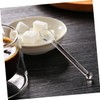 DINHEAROM 6 bastoncini in vetro per cocktail e yogurt, cucchiaini
