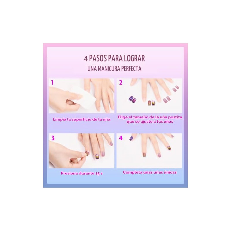 Townley Girl 36 uñas postizas de Ositos Amorosos para niñas
