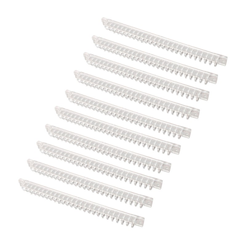 10Pcs Binding Spines Plastic Comb Spiral Coil 26 Holes 100
