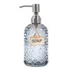 Bathroom & Kitchen Glass Hand and Dish Soap Dispenser with