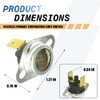 2 PCS 10123532 Furnace Temperature Limit Switch Thermostat L350F Replacement