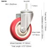 Heavy Duty Stem Caster Wheels Double Bearing PU Castors No