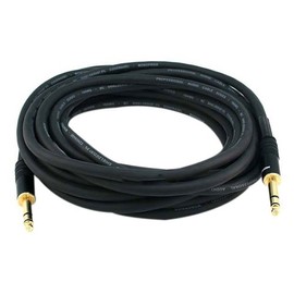 Monoprice 25ft Premier Series 1/4inch (TRS or Stereo Phono) Male to Male 16AWG Cable (G...