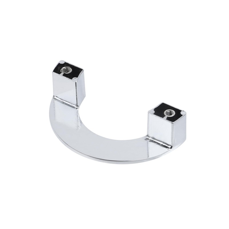 Geesatis 2 Pcs Semicircle Cabinet Handles Wardrobe Drawer Nickel Brushed