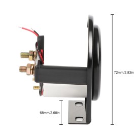 2" 52mm Electric LED Water Temp Temperature Gauge 40-120℃ With Sensor Black US