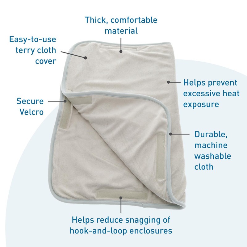 BodyMed Pro-Temp Terry Cloth Cover, 18.5 in. x 49 in.
