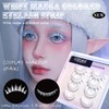 White Lashes with Bottom Lashes, Wispy Manga Colored Eyelash Strip