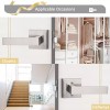 Probrico 2PK Probrico Square Passage Door Lock Lever Door Handle