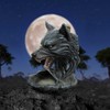 Nemesis Now Dark Wolf Backflow Incense Burner 11.5cm, Resin, Black