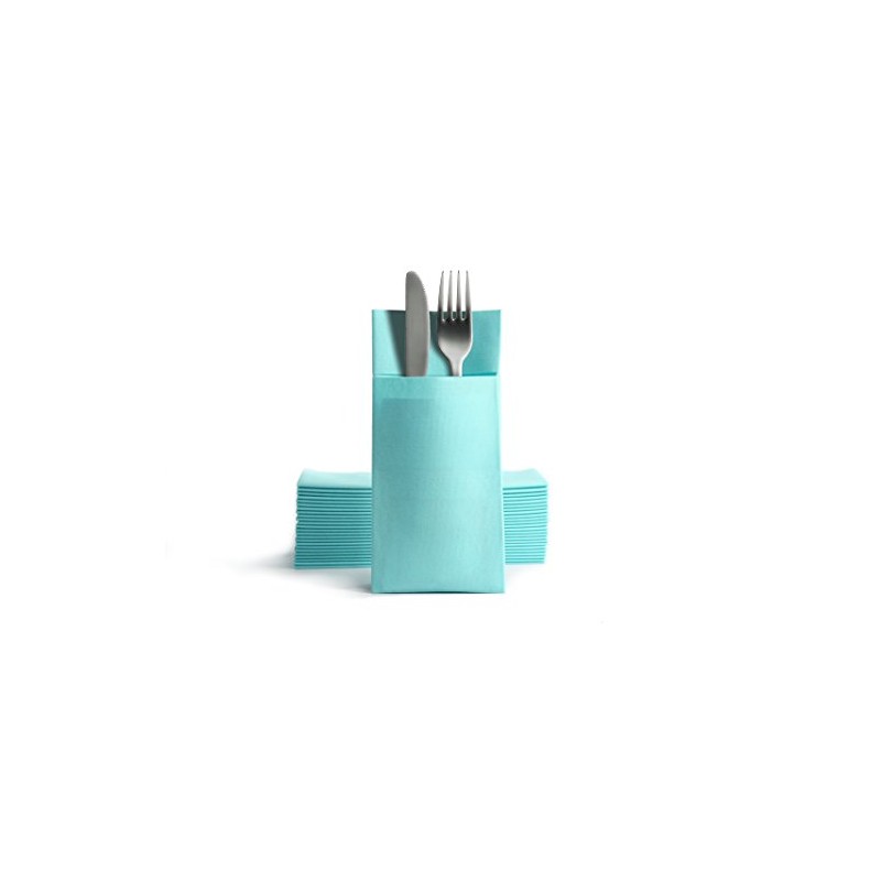 Alvotex Chic Airlaid 50 Cutlery Napkins Cutlery Pockets, Fabric-Like, High-Quality