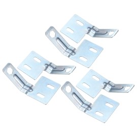 M METERXITY 6-Pack Folding Door Surface Aligner, Stainless Steel Folding Door Hardware Repair Kit, Closet Hardware Replacement Parts for Sliding Wardrobe